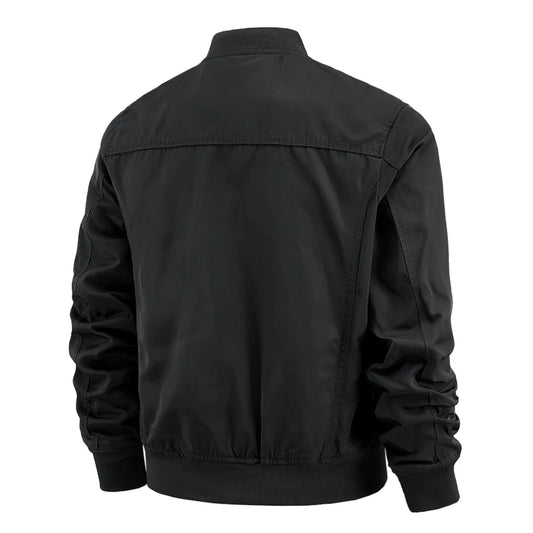 SHOPPLEX Men’s Tactical Waterproof Windbreaker Jacket – Multi-Pocket Outdoor Coat