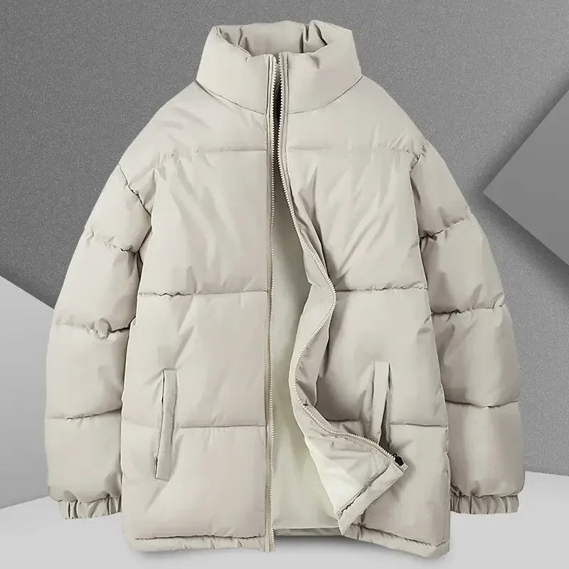 SHOPPLEX Men’s Padded Down Jacket – Korean Style Winter 2025