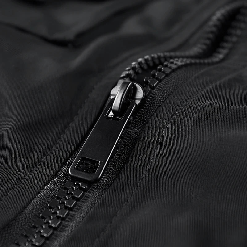 SHOPPLEX Men’s Tactical Waterproof Windbreaker Jacket – Multi-Pocket Outdoor Coat