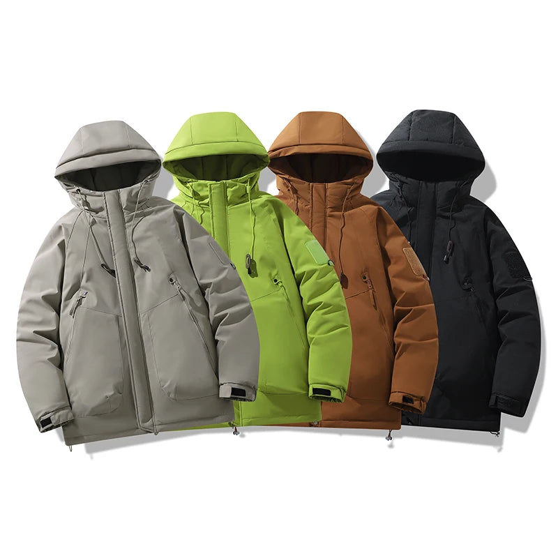 SHOPPLEX Men’s Windproof Warm Outdoor Padded Jacket