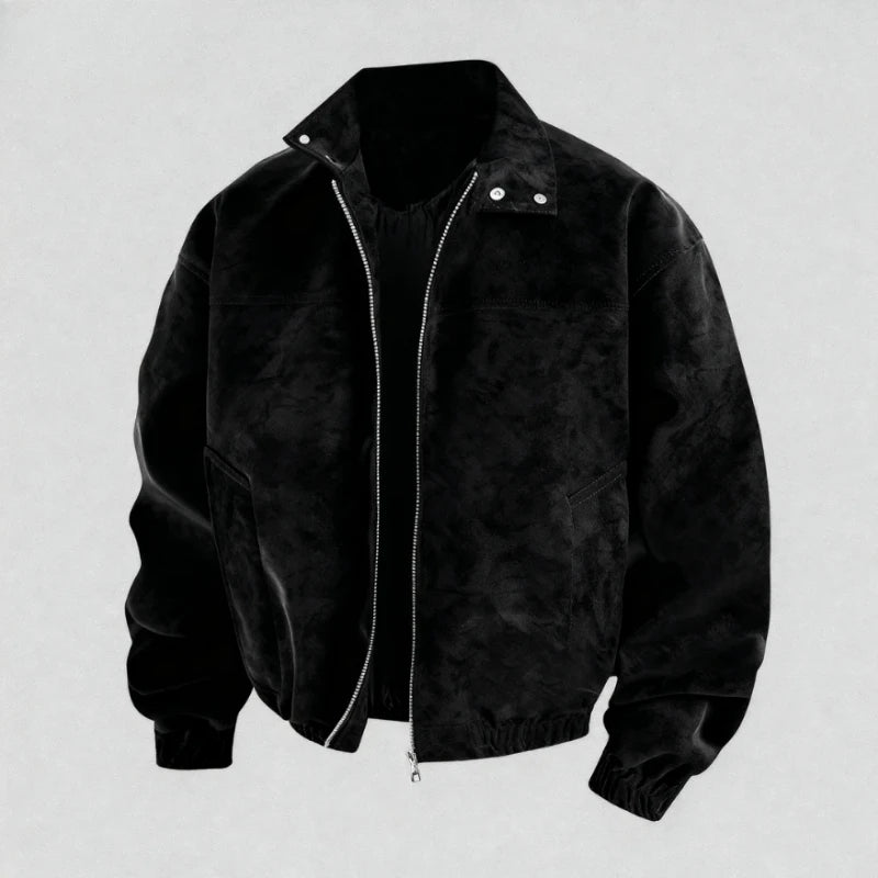 SHOPPLEX Men’s Stand-Up Collar Jacket – Autumn & Winter