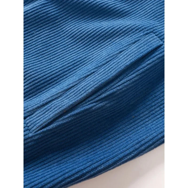 Men's Corduroy Polo Collar Jacket