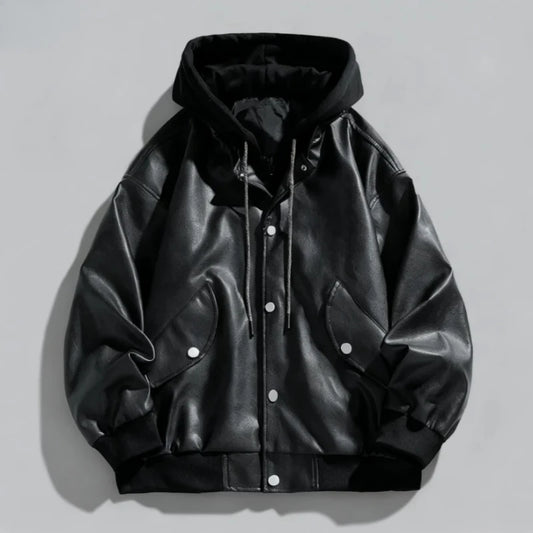 SHOPPLEX Men’s Casual Leather Jacket – Winter 2025 Trend